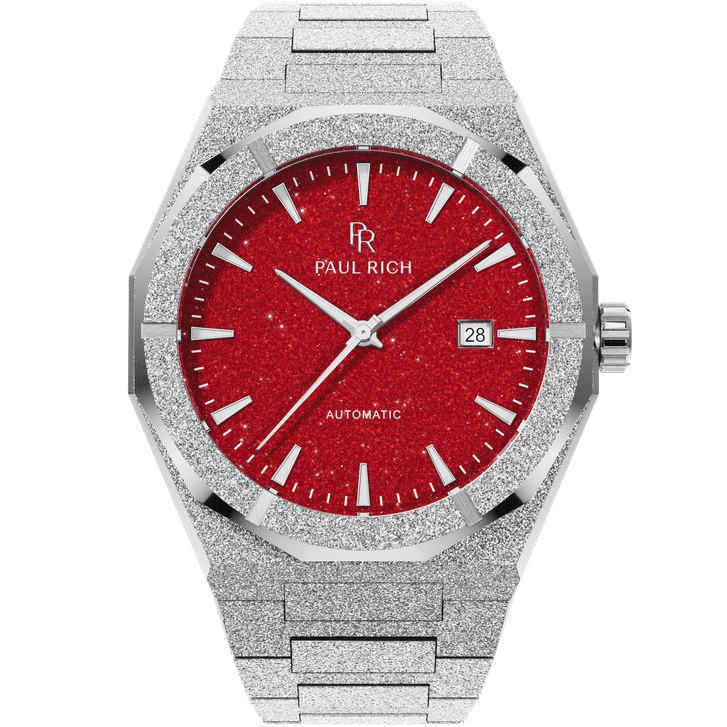 Frosted Star Dust II Silver Red