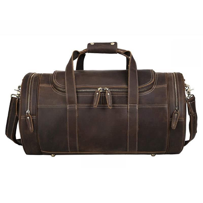 The Wainwright Weekender | Round Vintage Leather Weekender