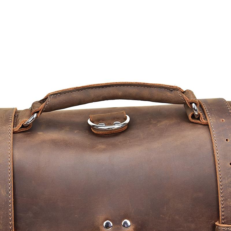 The Gustav Messenger Bag | Large Capacity Vintage Leather Messenger Bag