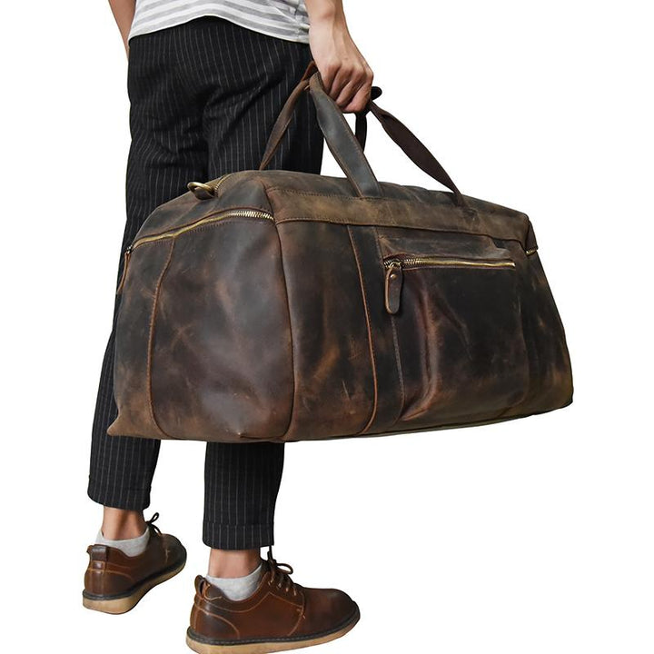 The Colden Duffle Bag | Large Capacity Leather Weekender