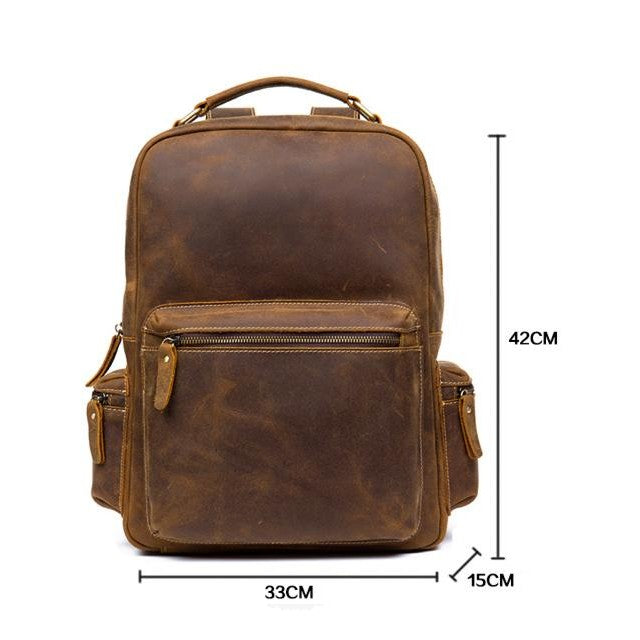 The Langley Backpack | Genuine Vintage Leather Backpack