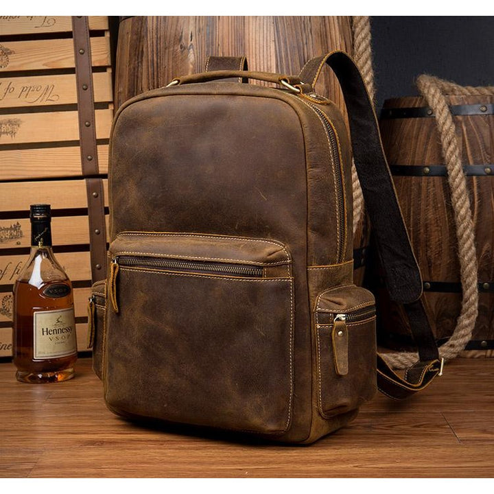 The Langley Backpack | Genuine Vintage Leather Backpack