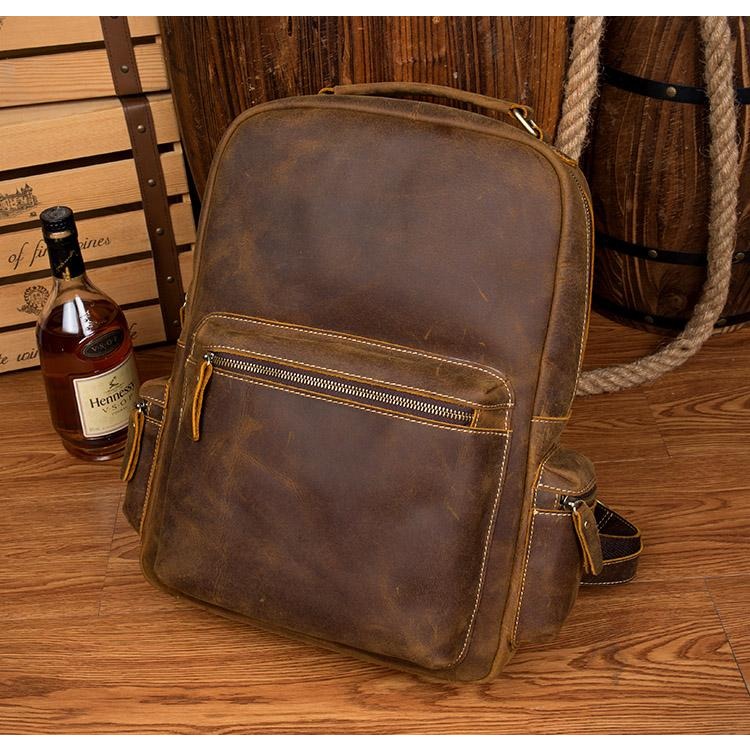 The Langley Backpack | Genuine Vintage Leather Backpack