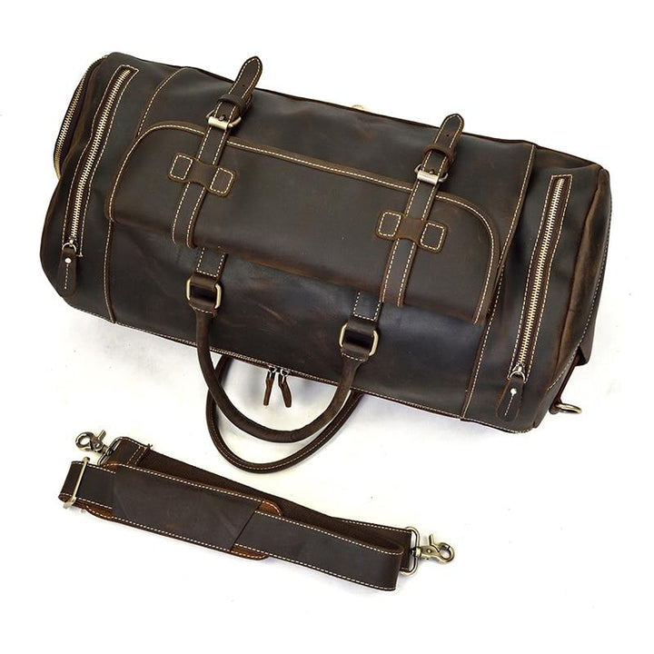 The Bard Weekender | Handmade Leather Duffle Bag