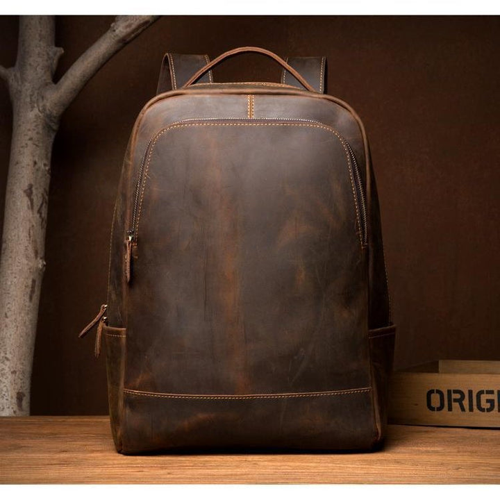 The Vernon Backpack | Genuine Vintage Leather Minimalist Backpack