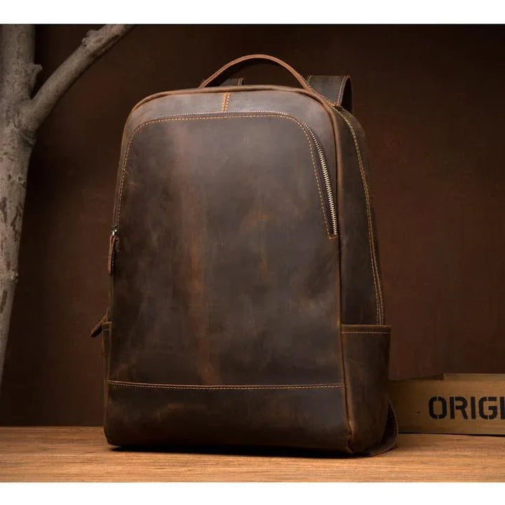 The Vernon Backpack | Genuine Vintage Leather Minimalist Backpack