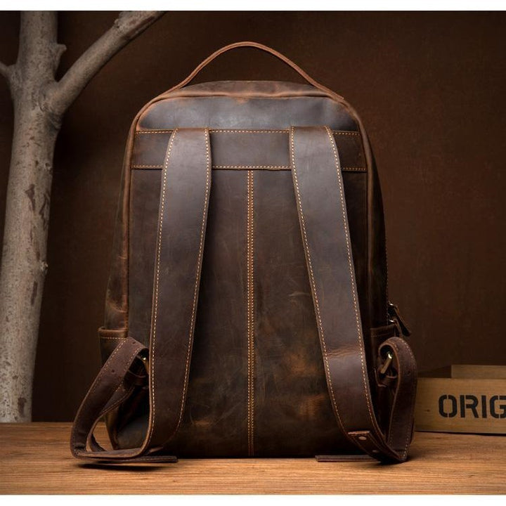 The Vernon Backpack | Genuine Vintage Leather Minimalist Backpack