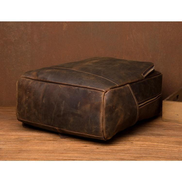 The Vernon Backpack | Genuine Vintage Leather Minimalist Backpack