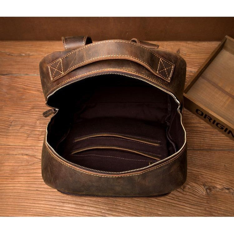 The Vernon Backpack | Genuine Vintage Leather Minimalist Backpack
