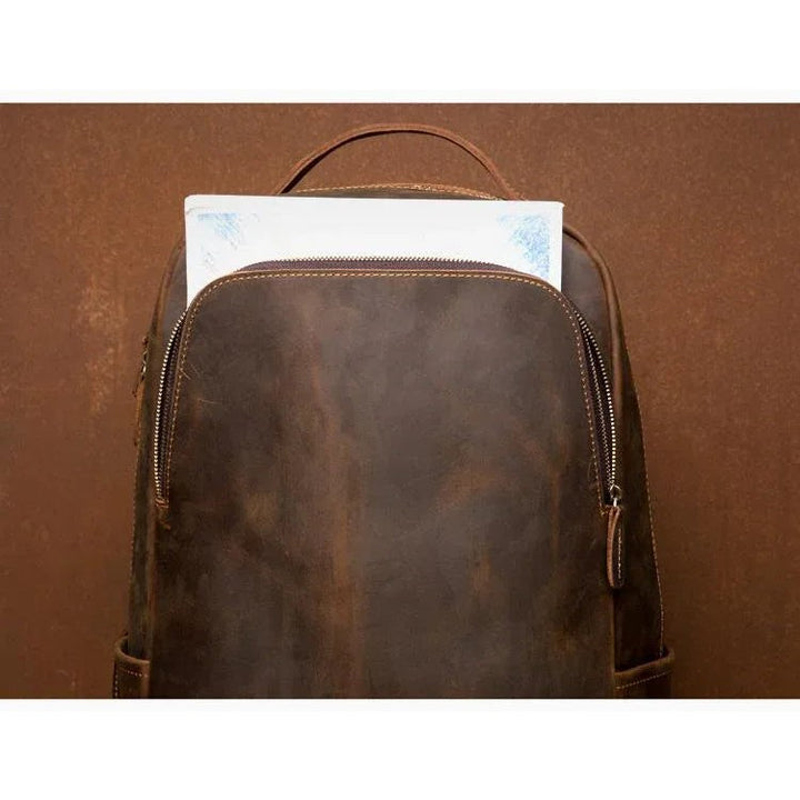 The Vernon Backpack | Genuine Vintage Leather Minimalist Backpack