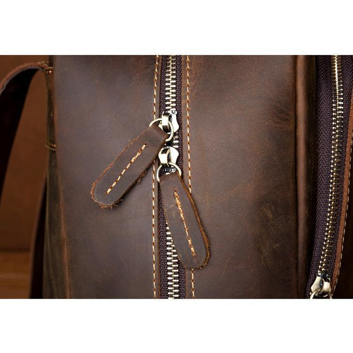 The Vernon Backpack | Genuine Vintage Leather Minimalist Backpack