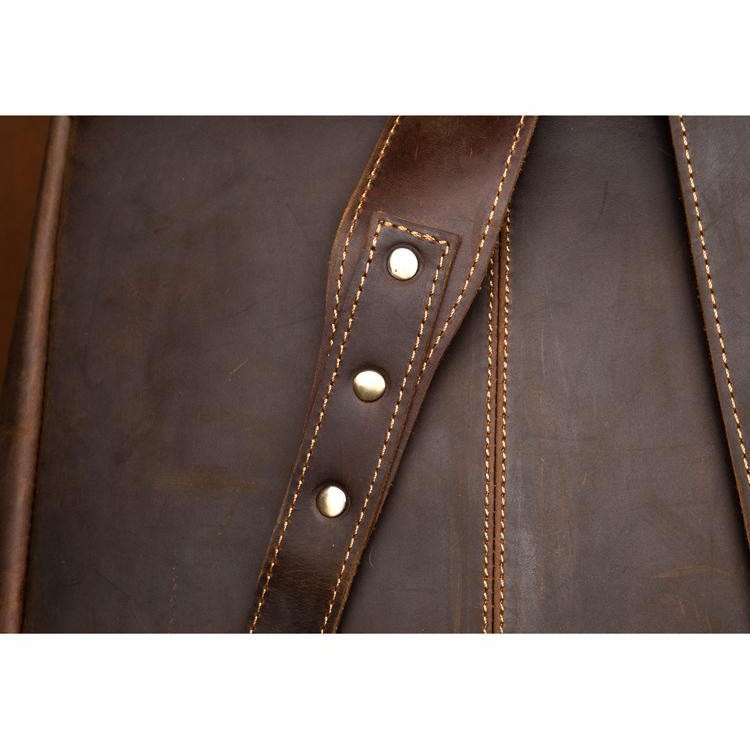 The Vernon Backpack | Genuine Vintage Leather Minimalist Backpack