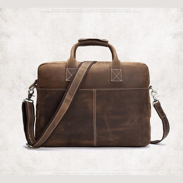 The Welch Briefcase | Vintage Leather Messenger Bag