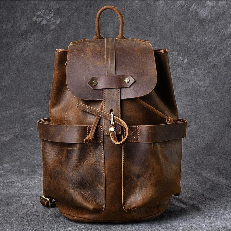 The Olaf Rucksack | Vintage Leather Travel Backpack