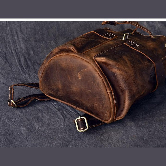 The Olaf Rucksack | Vintage Leather Travel Backpack
