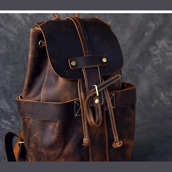The Olaf Rucksack | Vintage Leather Travel Backpack