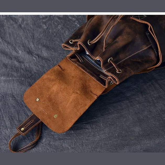 The Olaf Rucksack | Vintage Leather Travel Backpack