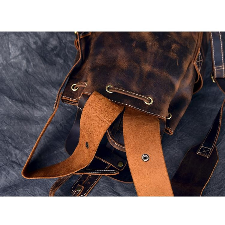 The Olaf Rucksack | Vintage Leather Travel Backpack