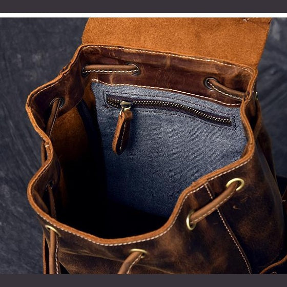 The Olaf Rucksack | Vintage Leather Travel Backpack
