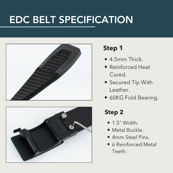 2ND AMEN EDC Protector 1.0 EDC Gun Belt 1.5"