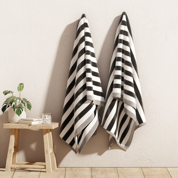 Striped Beach Towel - Oversized Santa Cruz Collection