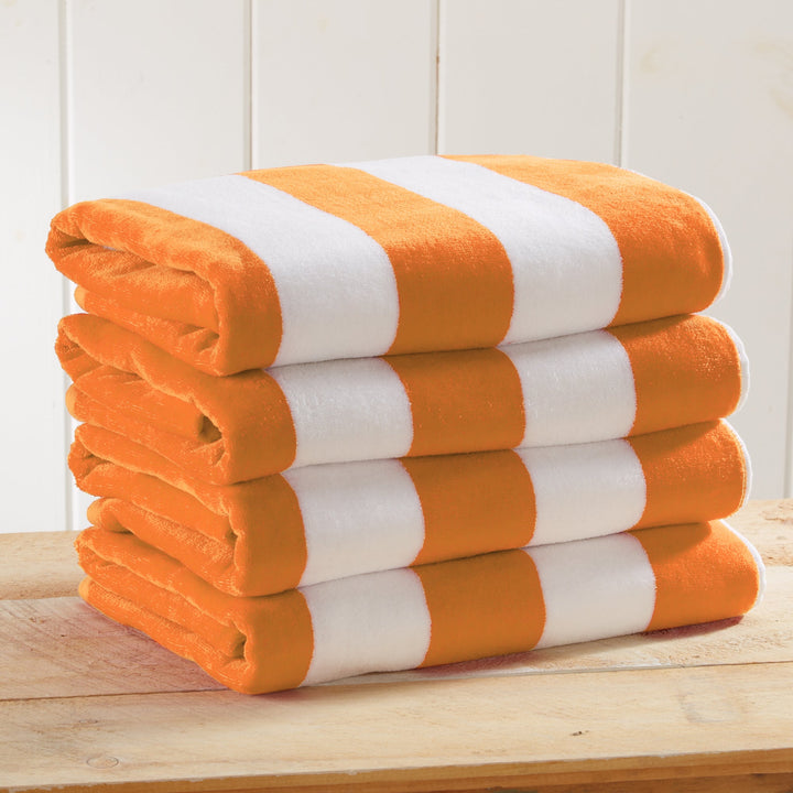 Cotton Velour Cabana Beach Towel - Novia Collection