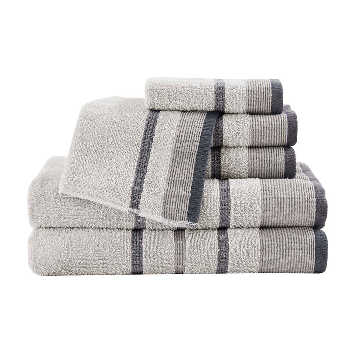 Cotton Stripe Bath Towel Set - Noelle Collection