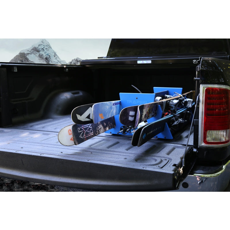 TRAPSKI QUAD Mobile All Mountain Ski and Standard Stance Snowboard Rack