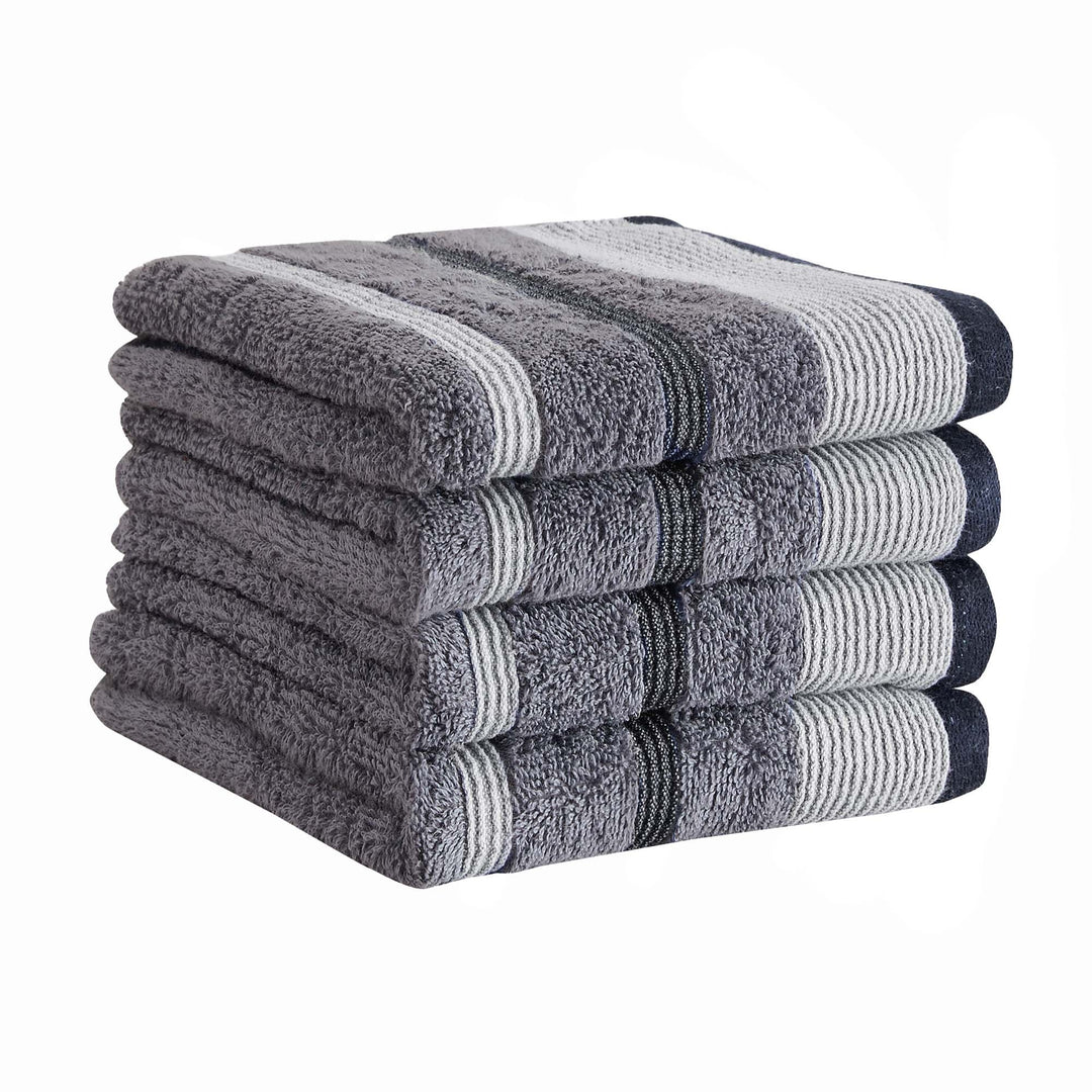 Cotton Stripe Bath Towel Set - Noelle Collection