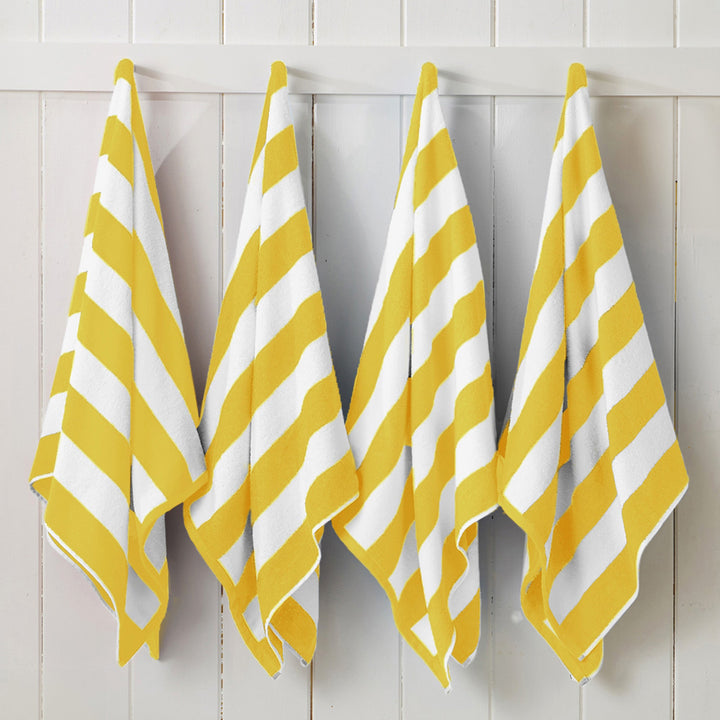 Cotton Velour Cabana Beach Towel - Novia Collection