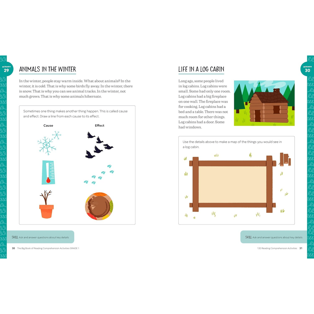 The Big Book of Reading Comprehension Activities, Grade 1 Spiral Bound