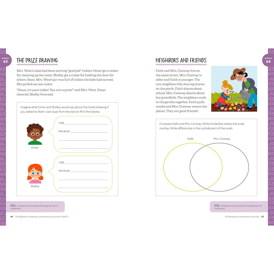 The Big Book of Reading Comprehension Activities, Grade 1 Spiral Bound
