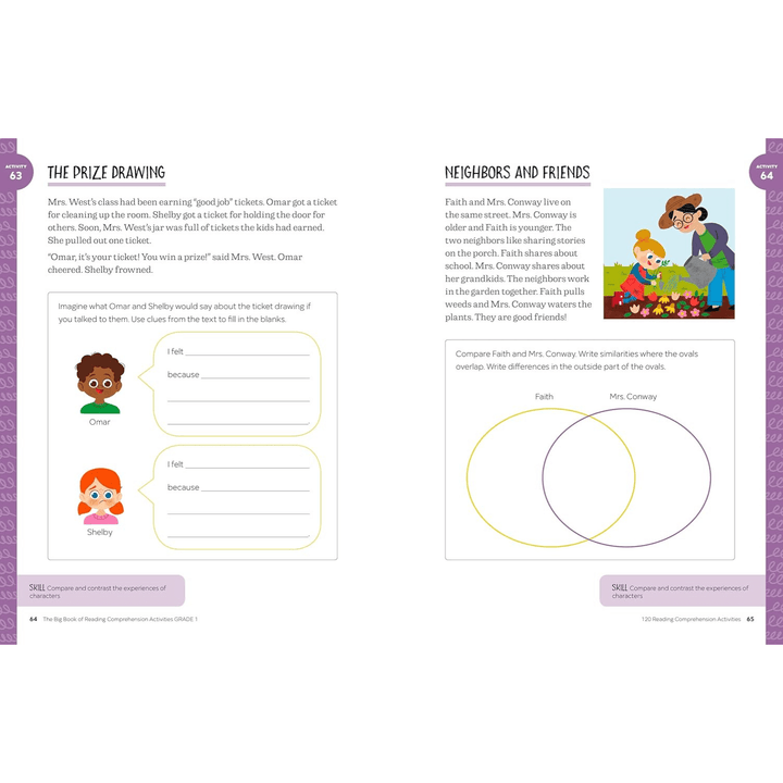 The Big Book of Reading Comprehension Activities, Grade 1 Spiral Bound