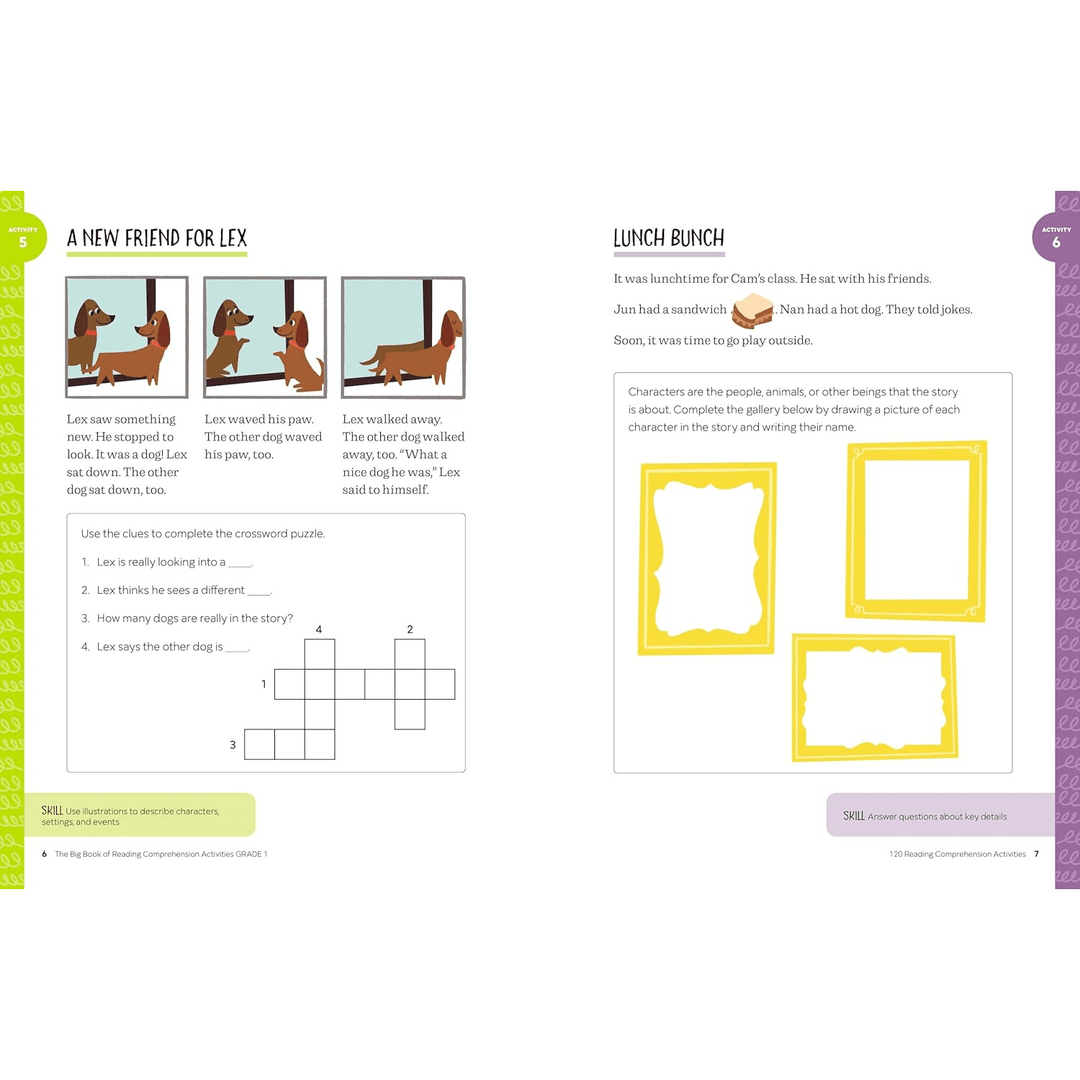 The Big Book of Reading Comprehension Activities, Grade 1 Spiral Bound