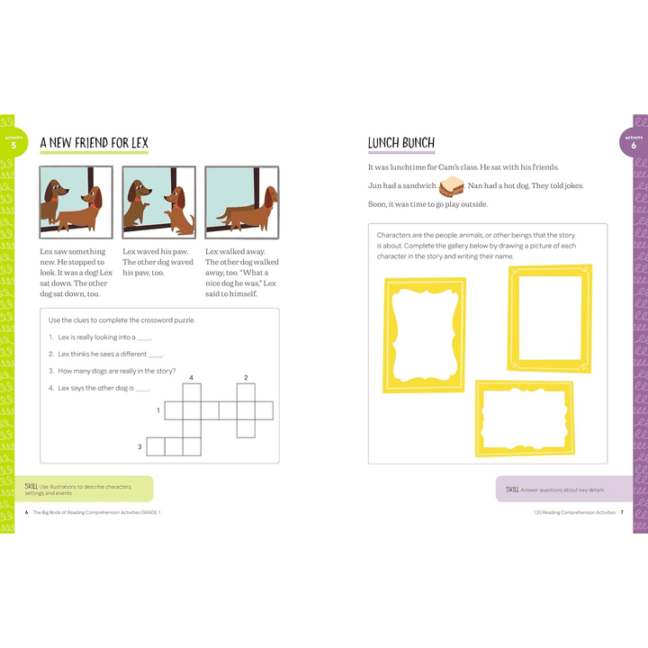 The Big Book of Reading Comprehension Activities, Grade 1 Spiral Bound