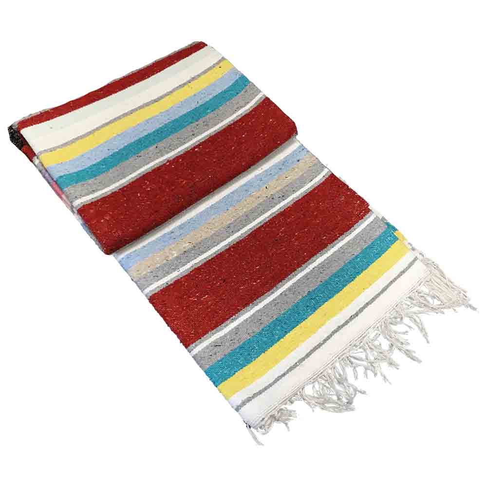 West Path 100% Cotton Red Serape Blanket