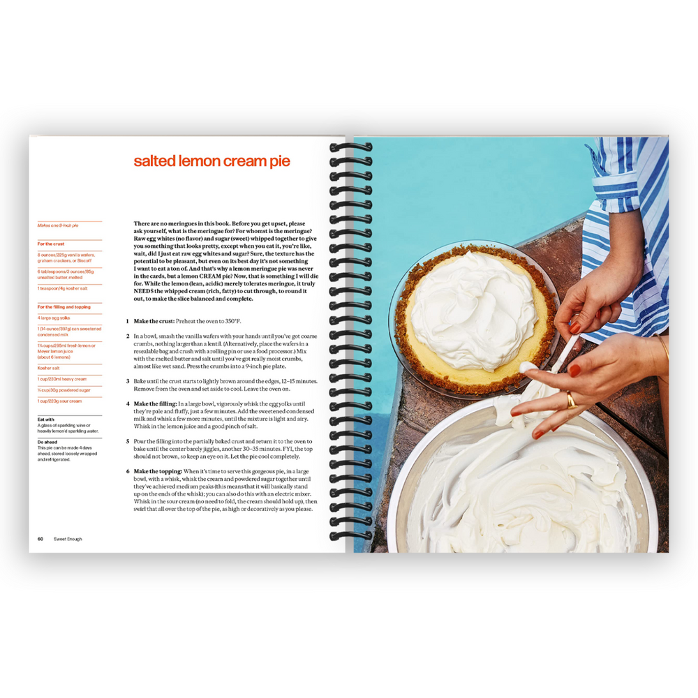 Sweet Enough: A Baking Book Spiral Bound