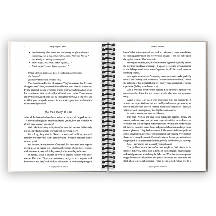 Come As You Are: Revised and Updated: The Surprising New Science That Will Transform Your Sex Life Spiral Bound