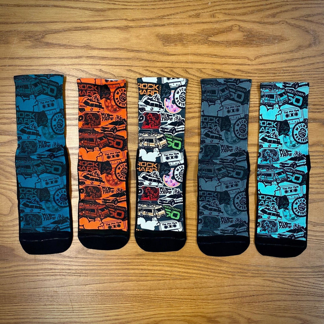 SUB6 6" Socks with Unique Designs
