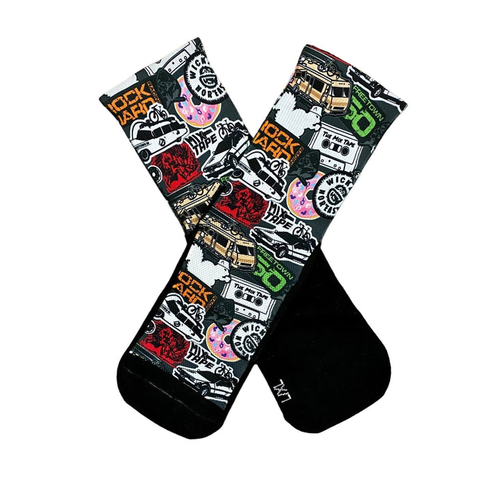 SUB6 6" Socks with Unique Designs