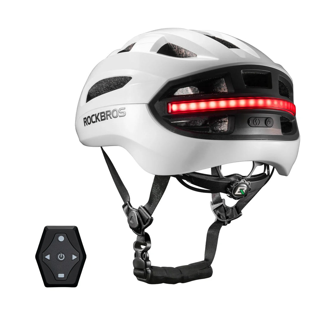 Smart Riding Helmet with Headlight and Tail Light