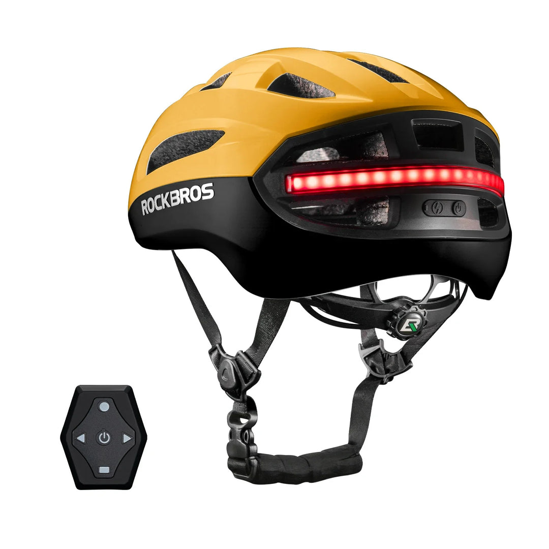 Smart Riding Helmet with Headlight and Tail Light