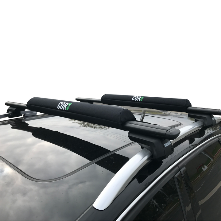 COR Surf Aero Roof Rack Pad with 10' Scratch-Resistant Tie Downs Wide Aero Bars