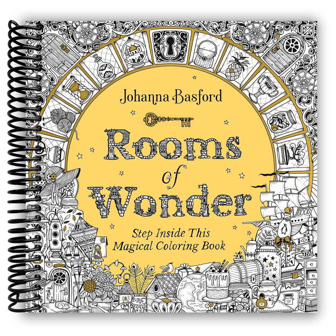 Rooms of Wonder: Step Inside This Magical Coloring Book Spiral Bound