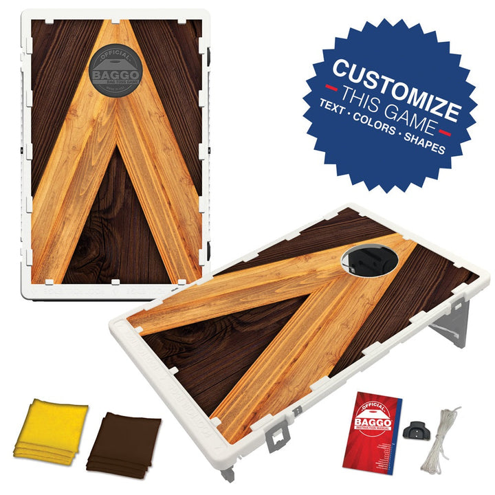 Rustic A-Frame Bean Bag Toss Game by BAGGO