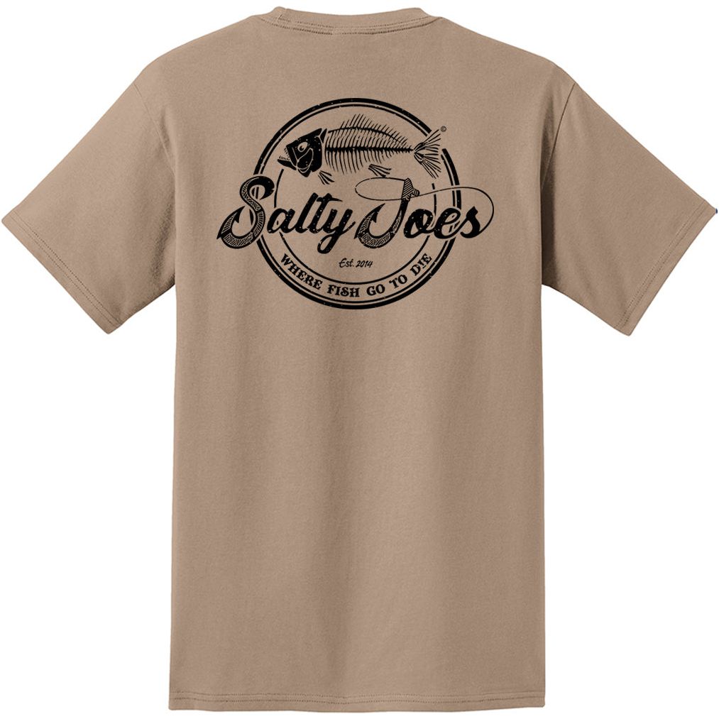 Salty Joe's Skeleton Hook Heavyweight Pocket Tee