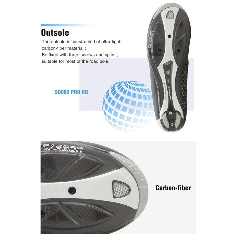 SD002 PRO RD Shoes- Black&Sliver