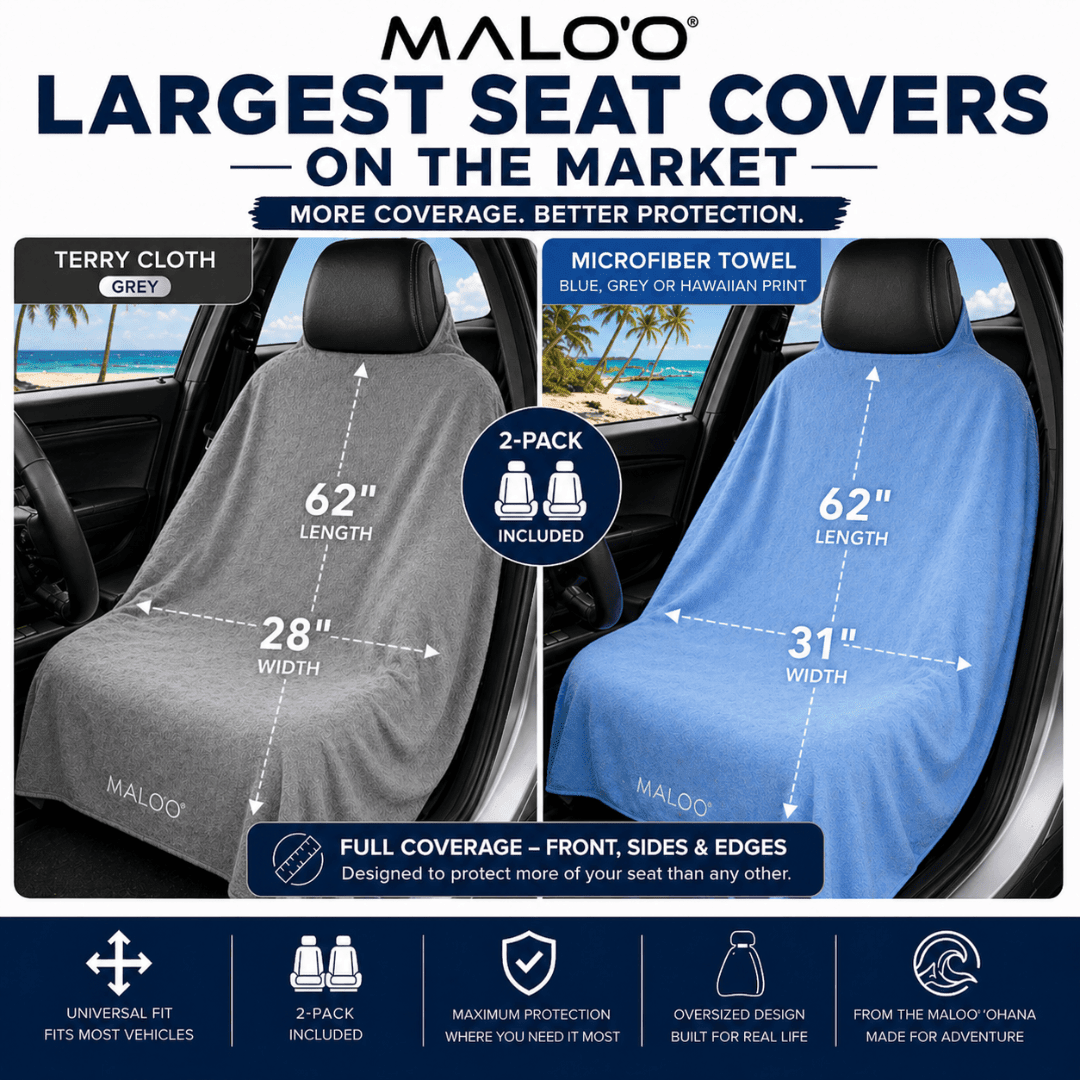 Malo'o Racks SeatGuard Terry Cloth Car Seat Cover pair