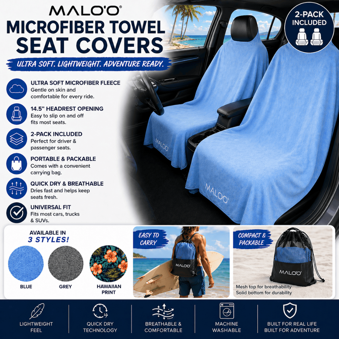 Malo'o Racks SeatGuard Terry Cloth Car Seat Cover pair