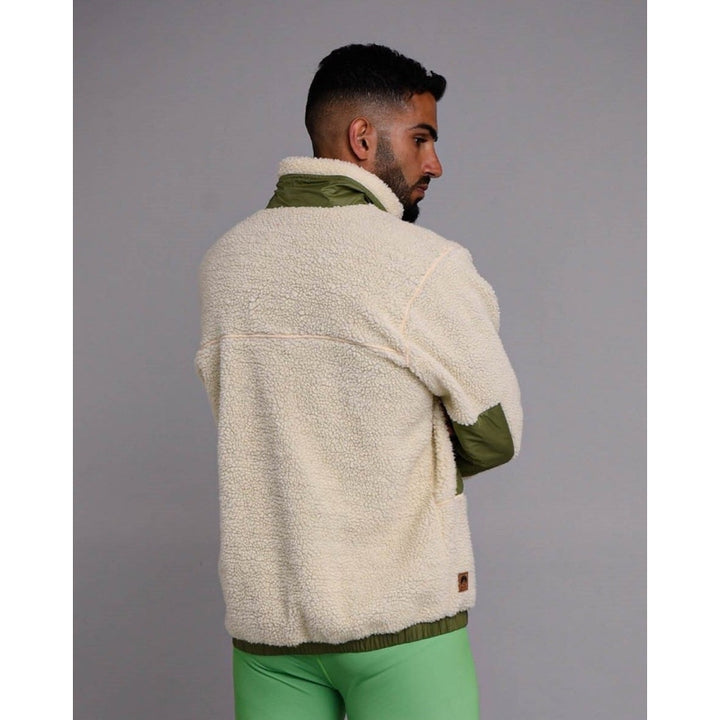 OOSC Clothing Sherpa Fleece Jacket Cream / Khaki - Men's